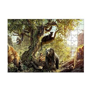 Cakapuzzle Orman Kitabı Disney Filmi 2016 Görsel 120 Parça Ahşap Puzzle