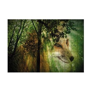 Cakapuzzle Orman Tilki Figürü 120 Parça Ahşap Puzzle