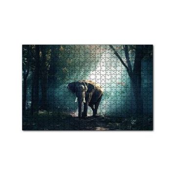 Cakapuzzle Ormanda Fil 120 Parça Ahşap Puzzle