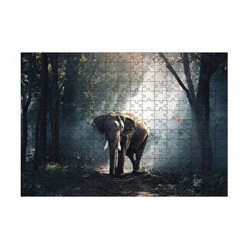 Cakapuzzle Ormanda Fil 120 Parça Ahşap Puzzle