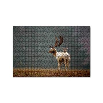 Cakapuzzle Ormanda Geyik Ve Yavrusu 120 Parça Ahşap Puzzle