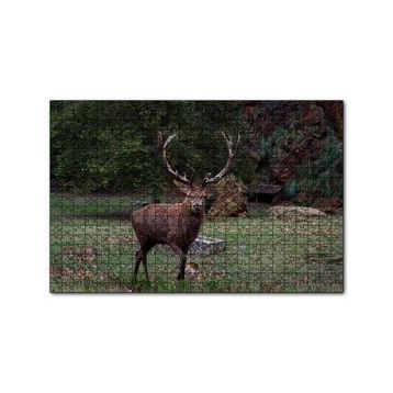 Cakapuzzle Ormandaki Erkek Geyik 120 Parça Ahşap Puzzle