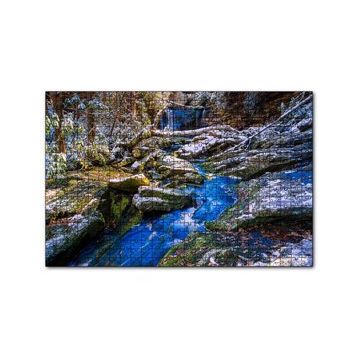 Cakapuzzle Ormandaki Şelale ve Kayalıklar 120 Parça Ahşap Puzzle