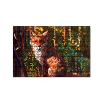 Cakapuzzle Ormandaki Tilki Dijital Sanat 120 Parça Ahşap Puzzle
