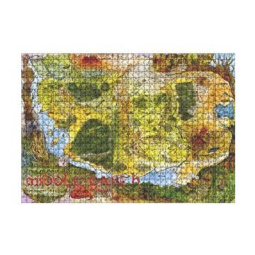 Cakapuzzle Orta Dünya Haritası Renkli 120 Parça Ahşap Puzzle