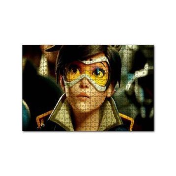 Cakapuzzle Overwatch Agent Tracer Oyunları Görseli 120 Parça Ahşap Puzzle