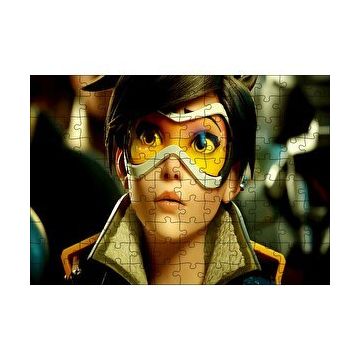 Cakapuzzle Overwatch Agent Tracer Oyunları Görseli 120 Parça Ahşap Puzzle