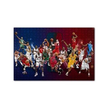 Cakapuzzle Oyuncuları Çeşitli Takımlar 120 Parça Ahşap Puzzle