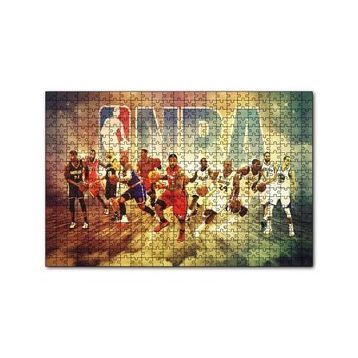 Cakapuzzle Oyuncuları Ve Basket Topları 120 Parça Ahşap Puzzle