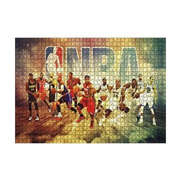 Cakapuzzle Oyuncuları Ve Basket Topları 120 Parça Ahşap Puzzle