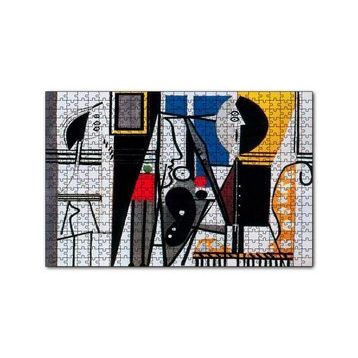 Cakapuzzle Painter and Model 1928 by Pablo Picasso 120 Parça Ahşap Puzzle