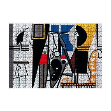 Cakapuzzle Painter and Model 1928 by Pablo Picasso 120 Parça Ahşap Puzzle