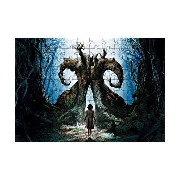 Cakapuzzle Panın Labirenti Kız ve Fantastik Ağaçlar 120 Parça Ahşap Puzzle
