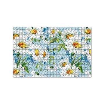 Cakapuzzle Papatyalar ve Menekşeler Dijital Çizim 120 Parça Ahşap Puzzle