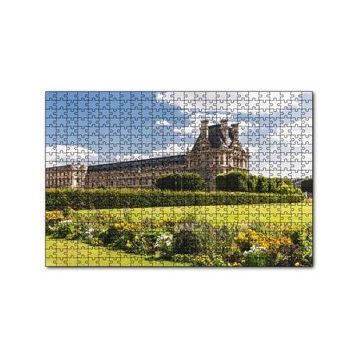 Cakapuzzle Paris Louivre Sarayı ve Yeşillikler 120 Parça Ahşap Puzzle