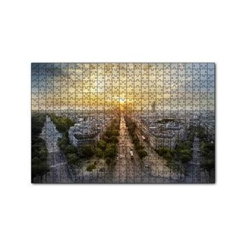 Cakapuzzle Paris Panaromik Günbatımı 120 Parça Ahşap Puzzle