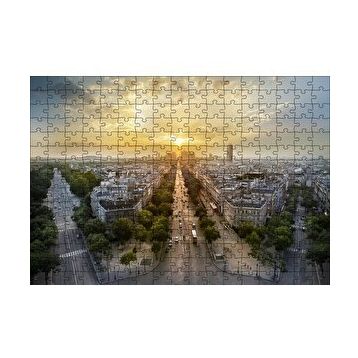 Cakapuzzle Paris Panaromik Günbatımı 120 Parça Ahşap Puzzle
