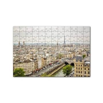Cakapuzzle Paris Şehri Sen Nehri Eyfel Kulesi Görseli 120 Parça Ahşap Puzzle