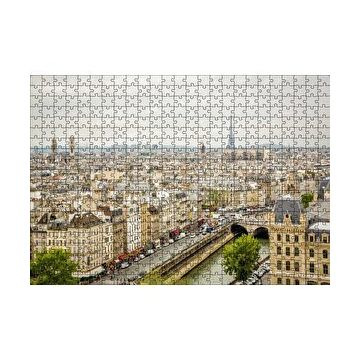 Cakapuzzle Paris Şehri Sen Nehri Eyfel Kulesi Görseli 120 Parça Ahşap Puzzle