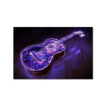 Cakapuzzle Parkede Klasik Gitar Neon Karışık Desenli 120 Parça Ahşap Puzzle
