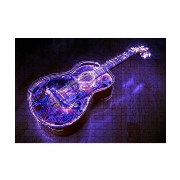 Cakapuzzle Parkede Klasik Gitar Neon Karışık Desenli 120 Parça Ahşap Puzzle