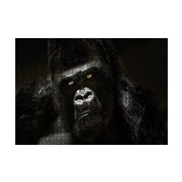 Cakapuzzle Parlak Gözler Goril Görseli 120 Parça Ahşap Puzzle