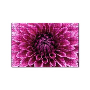 Cakapuzzle Pembe Dahlia Çiçeği Yakın Plan 120 Parça Ahşap Puzzle