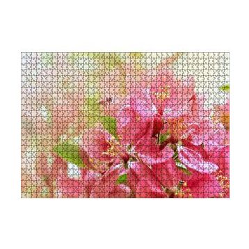 Cakapuzzle Pembe Elma Çiçeği Görseli 120 Parça Ahşap Puzzle