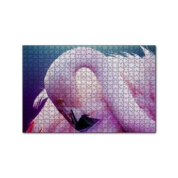 Cakapuzzle Pembe Flamingo Dinlenirken Görsel 120 Parça Ahşap Puzzle