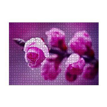 Cakapuzzle Pembe Gül Dalı Görseli 120 Parça Ahşap Puzzle