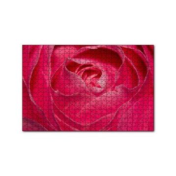 Cakapuzzle Pembe Gül Yakın Çekim 120 Parça Ahşap Puzzle