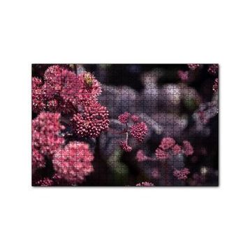 Cakapuzzle Pembe Tomurcuklu Çiçekler 120 Parça Ahşap Puzzle