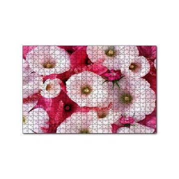 Cakapuzzle Pembeli Beyazlı Kapriz Çiçeği Görseli 120 Parça Ahşap Puzzle
