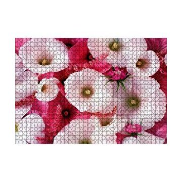Cakapuzzle Pembeli Beyazlı Kapriz Çiçeği Görseli 120 Parça Ahşap Puzzle