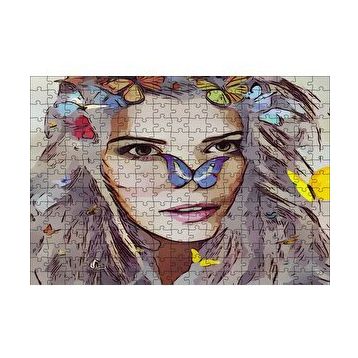 Cakapuzzle Peri Kelebekler Sarışın Güzellik 120 Parça Ahşap Puzzle