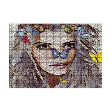 Cakapuzzle Peri Kelebekler Sarışın Güzellik 120 Parça Ahşap Puzzle