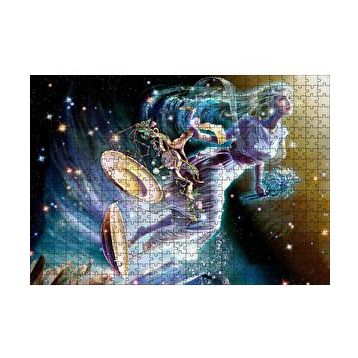 Cakapuzzle Perisi Terazi Burcu Görseli 120 Parça Ahşap Puzzle