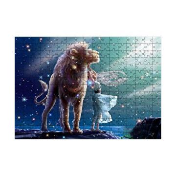 Cakapuzzle Perisi Ve Aslan Burcu Görseli 120 Parça Ahşap Puzzle