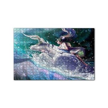 Cakapuzzle Perisi ve Boğa Burcu Görseli 120 Parça Ahşap Puzzle