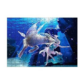 Cakapuzzle Perisi ve Koç Burcu Görseli 120 Parça Ahşap Puzzle