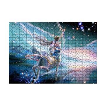 Cakapuzzle Perisi ve Yay Burcu Görseli 120 Parça Ahşap Puzzle