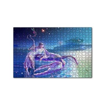 Cakapuzzle Perisi ve Yengeç Burcu Görseli 120 Parça Ahşap Puzzle