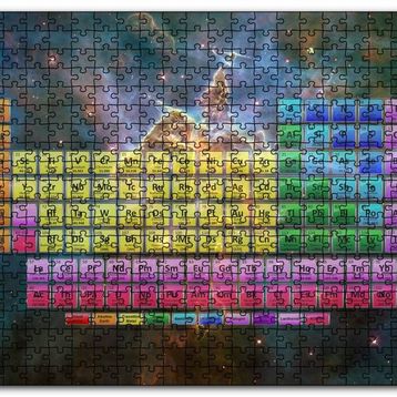 Cakapuzzle Periyodik Cetvel Galaksiler Arkaplan Mdf 500 Parça Puzzle