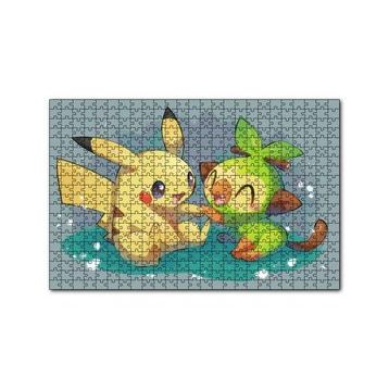 Cakapuzzle Pikaçu ve Sevimli Arkadaşı 120 Parça Ahşap Puzzle