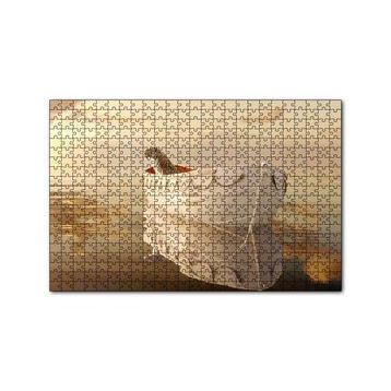 Cakapuzzle Pinin Yaşamı Kaplan ve Sandal 120 Parça Ahşap Puzzle