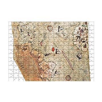 Cakapuzzle Piri Reis Haritası 120 Parça Ahşap Puzzle