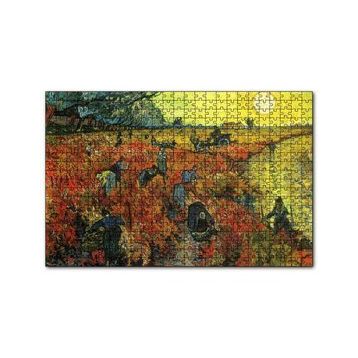 Cakapuzzle Pirinç Tarlaları Köylüler ve Güneş 120 Parça Ahşap Puzzle