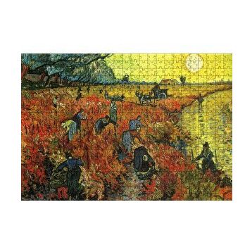 Cakapuzzle Pirinç Tarlaları Köylüler ve Güneş 120 Parça Ahşap Puzzle