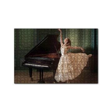 Cakapuzzle Piyano ve Balerin 120 Parça Ahşap Puzzle