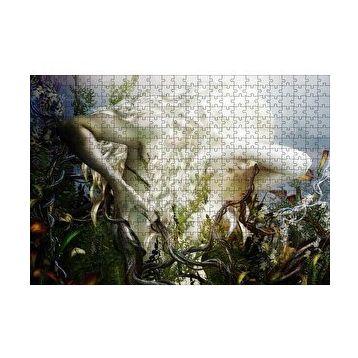 Cakapuzzle Platin Saçlı Mistik Kadın 120 Parça Ahşap Puzzle